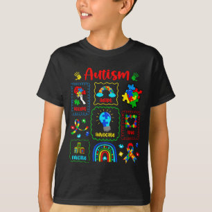 T-shirt Ruban Autistique Puzzle Sensibilisation à l'Autism