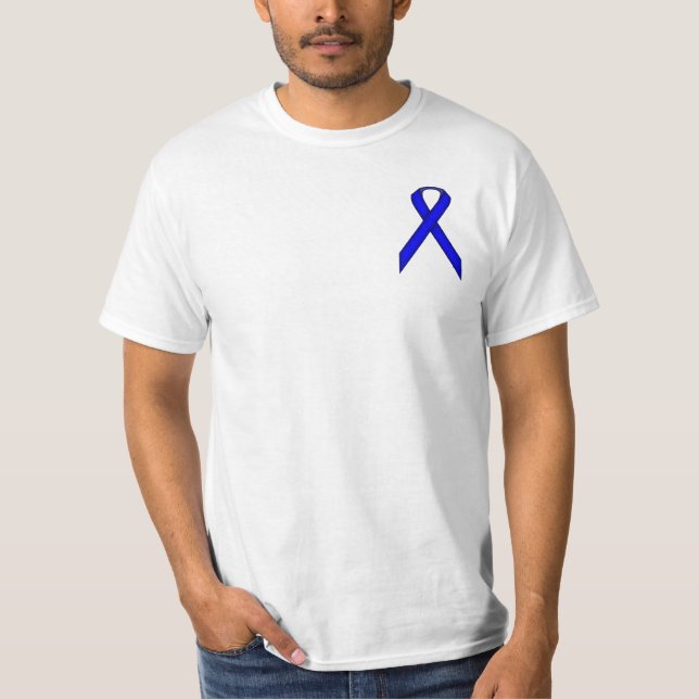 T-shirt Ruban bleu standard (Devant)
