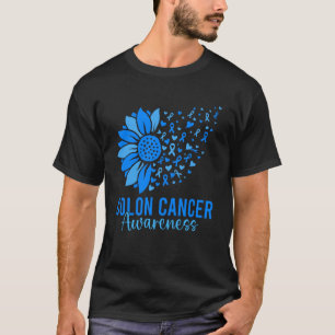 T-shirt Ruban Bleu Tournesol Couleur de Sensibilisation au