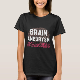 T-shirt Ruban bordeaux de sensibilisation à l'anévrisme Su