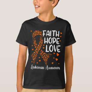 T-shirt Ruban cancer du sang Foi Espoir Amour Sensibilisat