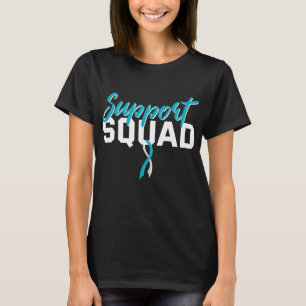 T-shirt Ruban cervical de l'équipe de soutien au cancer du