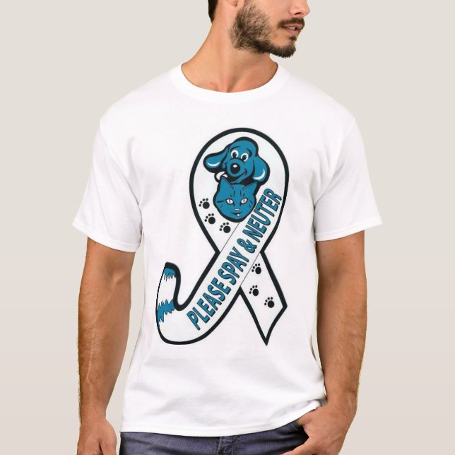 T-shirt Ruban coupé la queue de conscience : Svp (Devant)