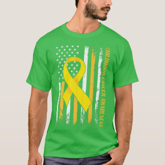 T-shirt ruban dans un drapeau, sensibilisation au cancer c