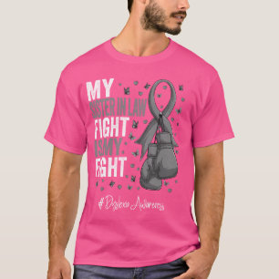 T-shirt Ruban d'argent Belle-sœur Sensibilisation à la dys