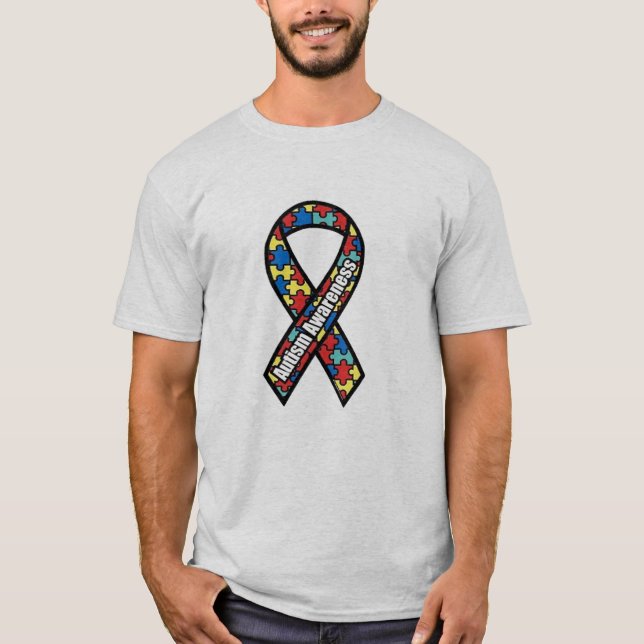 T-shirt Ruban d'autisme (Devant)