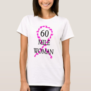 T-shirt ruban de 60 de mille pieds de femme