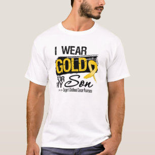 T-shirt Ruban de Cancer d'enfance pour mon fils
