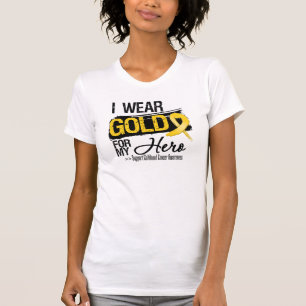 T-shirt Ruban de Cancer d'enfance pour mon héros