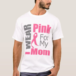 T-shirt Ruban de cancer du sein je porte la maman rose
