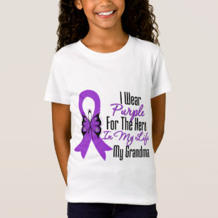 T-Shirt Ruban de Cancer pancréatique mon héros ma