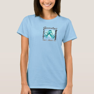 T-shirt Ruban de coeur - conscience gynécologique de