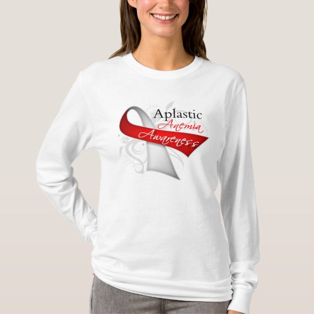 T-shirt Ruban de conscience d'anémie aplastique (Devant)