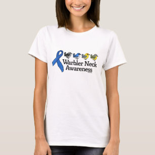 T-shirt Ruban de conscience de cou de fauvette