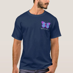 T-shirt Ruban de conscience de papillon de cancer de la