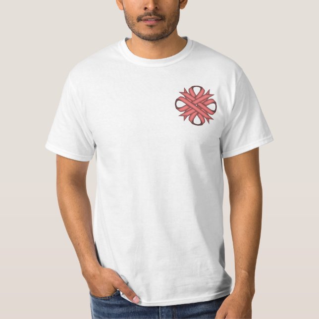 T-shirt Ruban de fermeture rose (Devant)