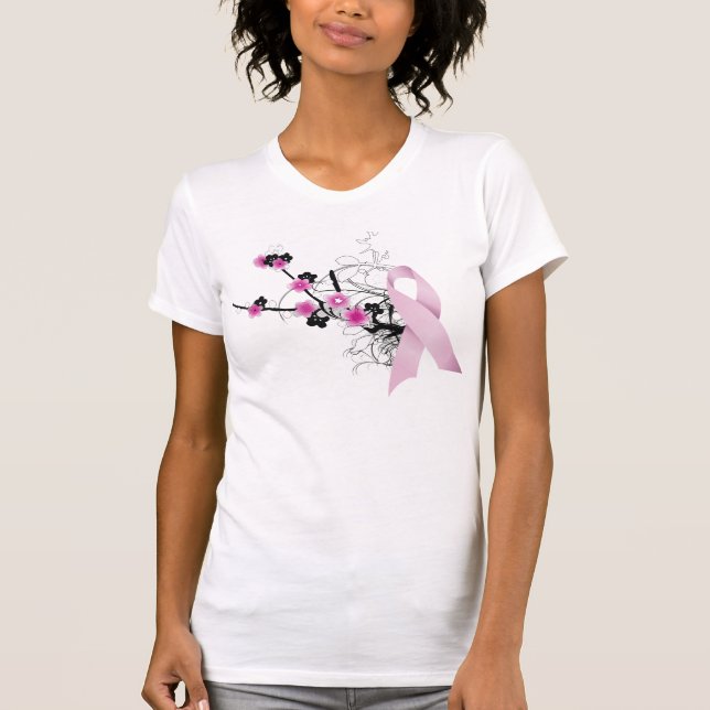 T-shirt Ruban de fleurs de cerisier (Devant)