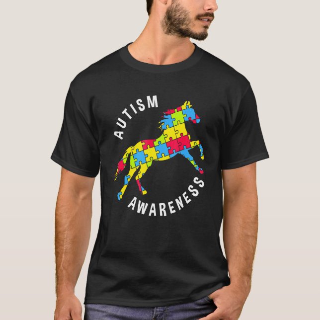 T-shirt Ruban de la différence énigmatique du Mois de la s (Devant)