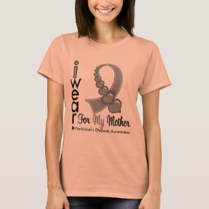 T-shirt Ruban de la maladie de Parkinsons pour ma mère
