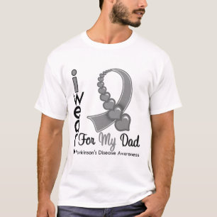 T-shirt Ruban de la maladie de Parkinsons pour mon papa