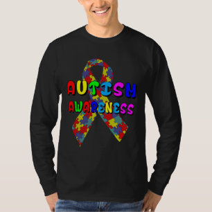 T-shirt Ruban de la Sensibilisation sur l'autisme mondiale
