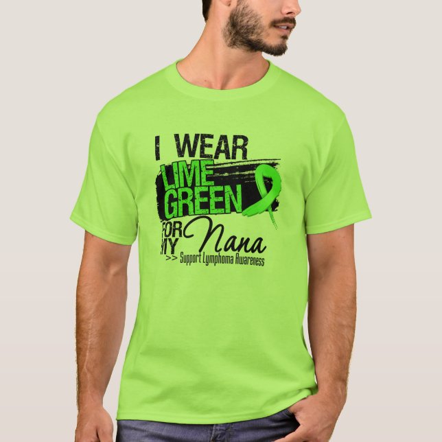T-shirt Ruban de lymphome pour ma Nana (Devant)