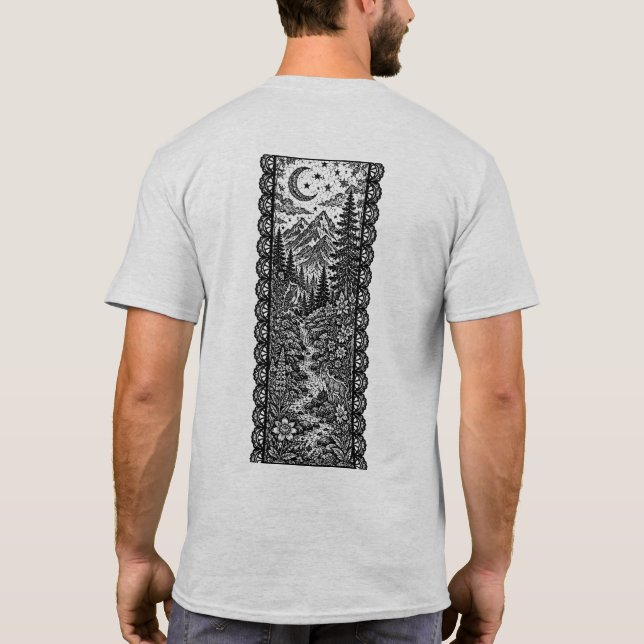 T-shirt Ruban de montagne (Dos)