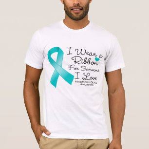 T-shirt Ruban de myasthénie gravis pour quelqu'un amour