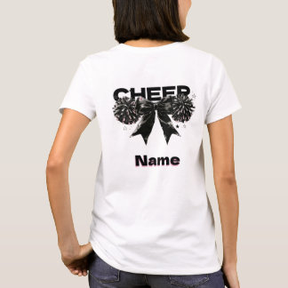 T-shirt Ruban de nom de meneuse de claque personnalisé