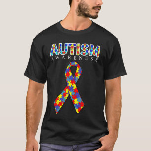 T-shirt Ruban de puzzle de sensibilisation sur l'autisme
