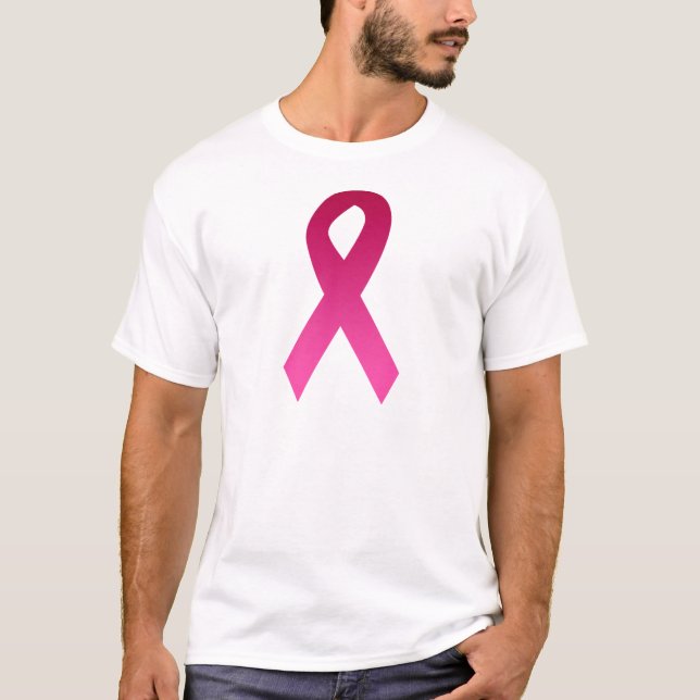 T-shirt Ruban de rose de conscience de cancer du sein (Devant)