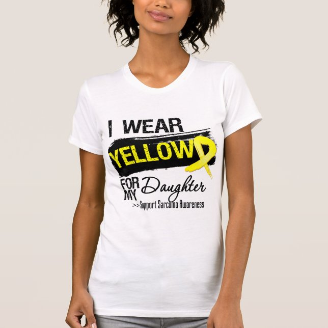 T-shirt Ruban de sarcome pour ma fille (Devant)