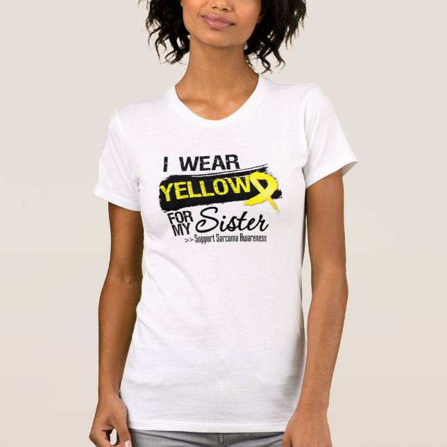 T-shirt Ruban de sarcome pour ma soeur (Devant)