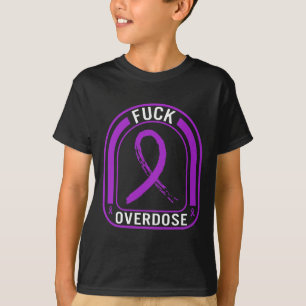 T-shirt ruban de sensibilisation à la dépendance e