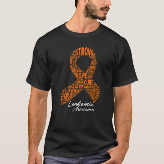 T-shirt Ruban de sensibilisation à la leucémie guerrier de