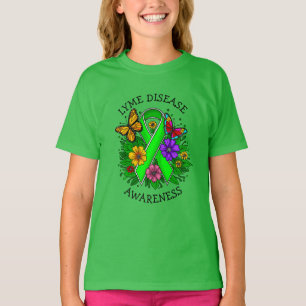 T-shirt Ruban de sensibilisation à la maladie de Lyme
