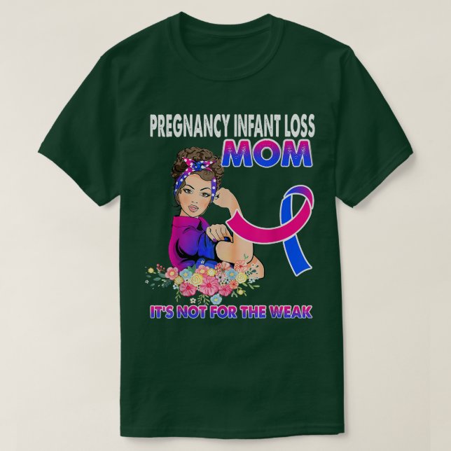 T-shirt Ruban de sensibilisation à la perte de grossesse c (Design devant)