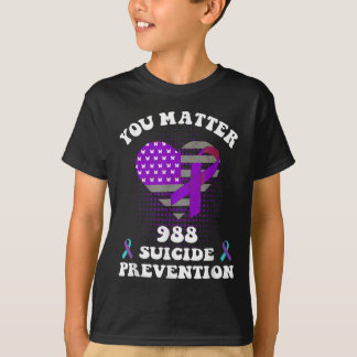 T-shirt Ruban de sensibilisation à la prévention du suicid