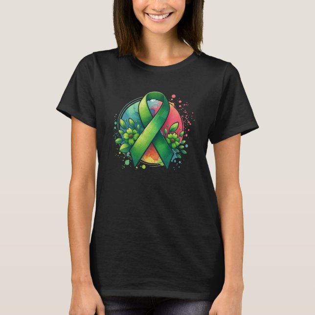 T-shirt Ruban de sensibilisation à la santé mentale (Devant)