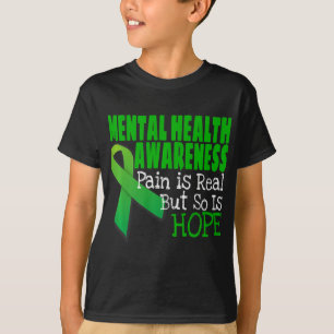 T-shirt Ruban de sensibilisation à la santé mentale à la s