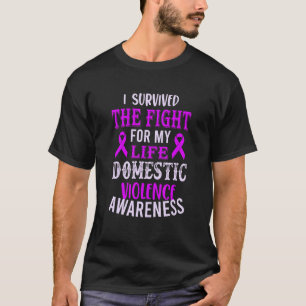 T-shirt Ruban de sensibilisation à la violence domestique
