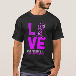 T-shirt Ruban de sensibilisation à la violence familiale 1