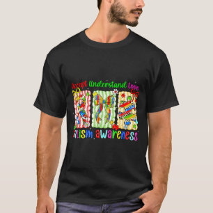 T-shirt Ruban de sensibilisation à l'autisme coquette prép