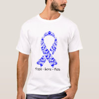 Ruban de sensibilisation au bleu Hope