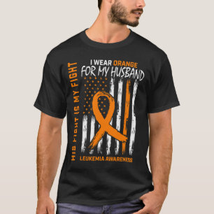 T-shirt Ruban de sensibilisation au cancer de la leucémie