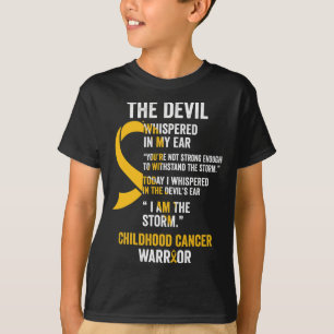 T-shirt Ruban de sensibilisation au cancer infantile S1 