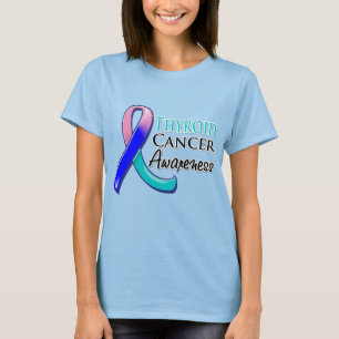 T-shirt Ruban de sensibilisation au cancer thyroïde