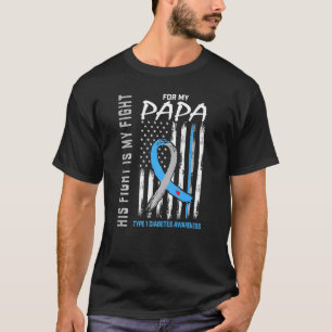 T-shirt Ruban de sensibilisation au diabète de type un pou