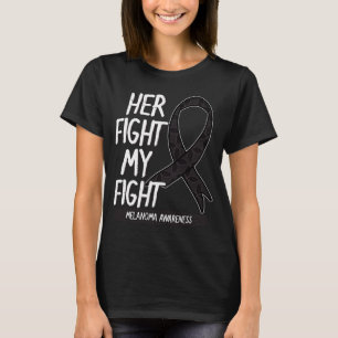 T-shirt Ruban de sensibilisation au mélanome Fight Fight C