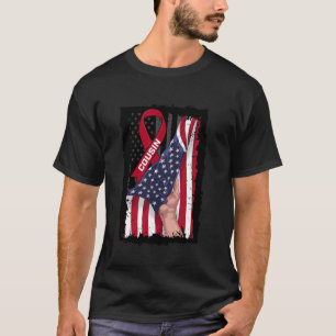 T-shirt Ruban de sensibilisation au myélome multiple Cousi